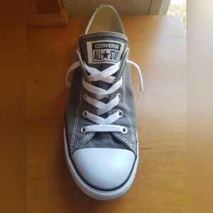 Converse Charcoal Gray Chuck Taylor All Star Low Top Dainty Sneakers